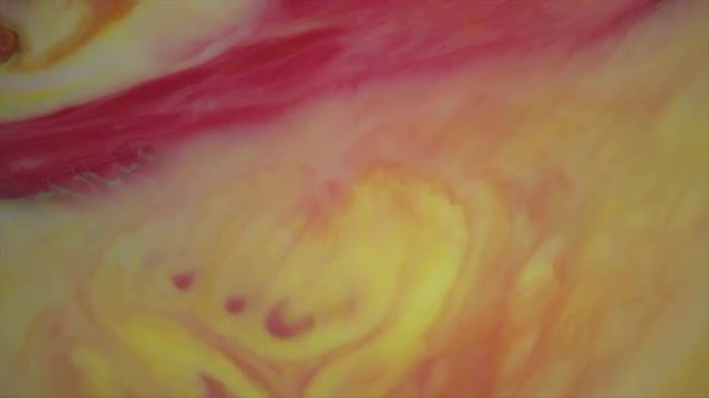 Red And Yellow Paint Marble: Stock Video