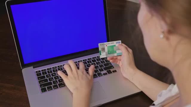Online Payment With Credit Card : Stock Video