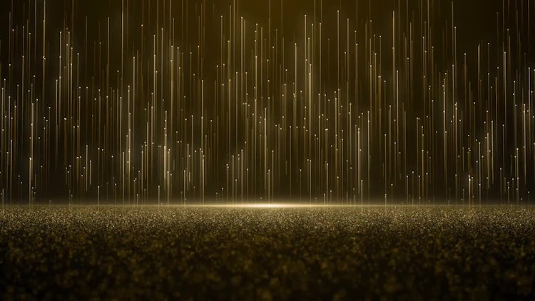 Gold Particles Background: Motion Graphics