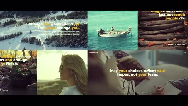 Clean Multiframe Slideshow: Premiere Pro Templates