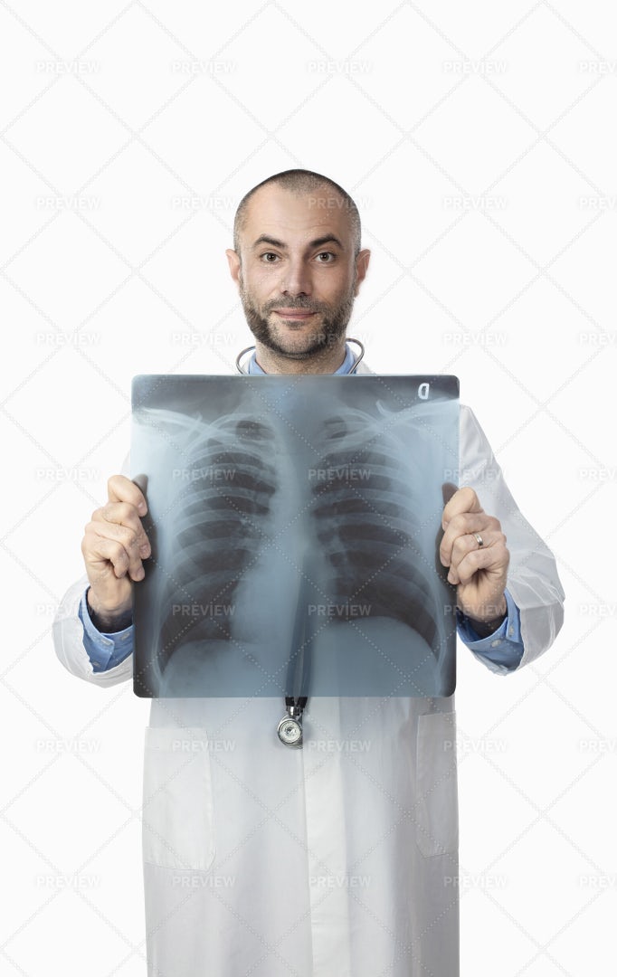 Doctor With X-Ray: Stock Photos