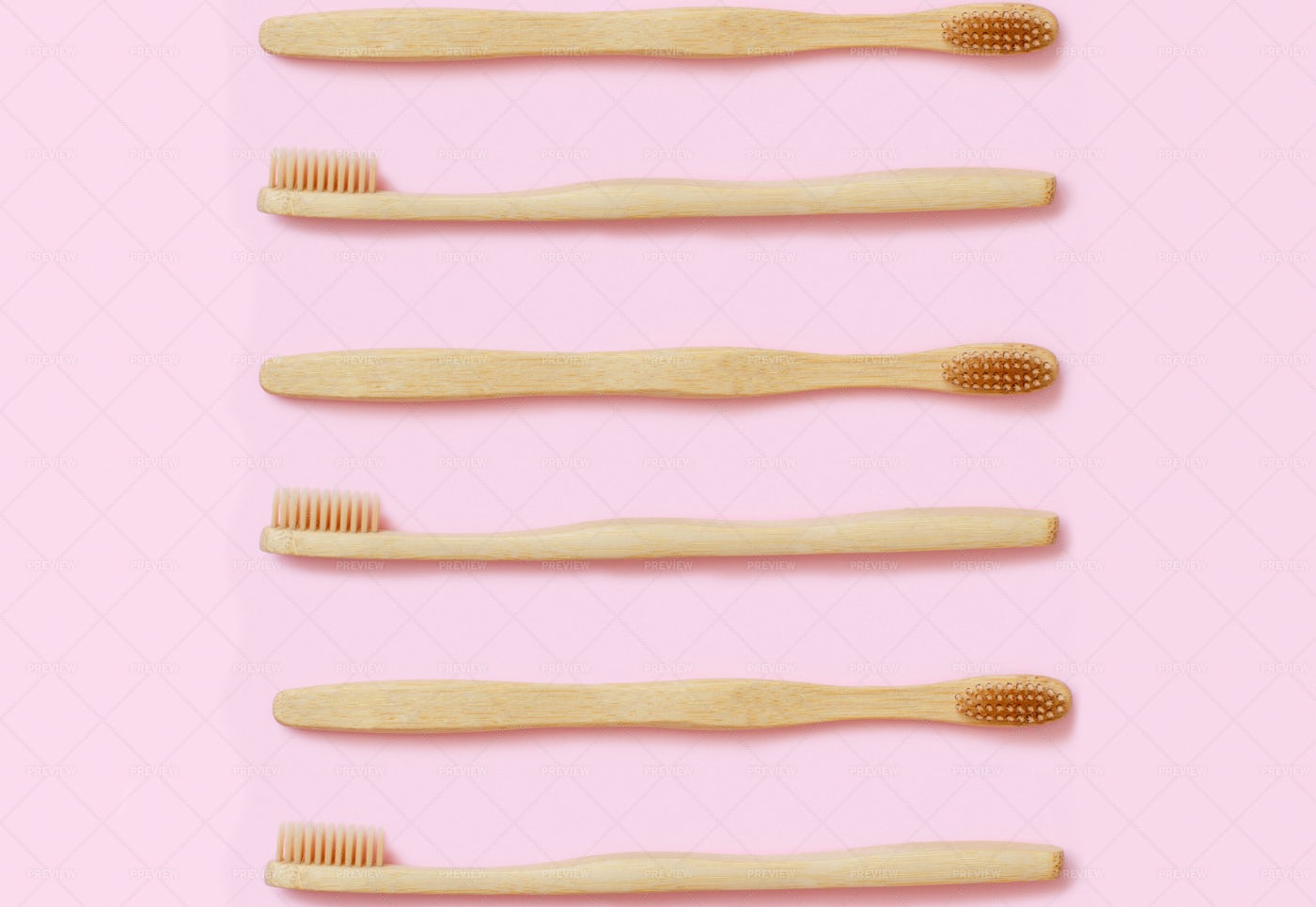 Bamboo Toothbrushes: Stock Photos