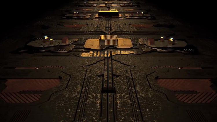 Circuit Board Loop: Stock Motion Graphics