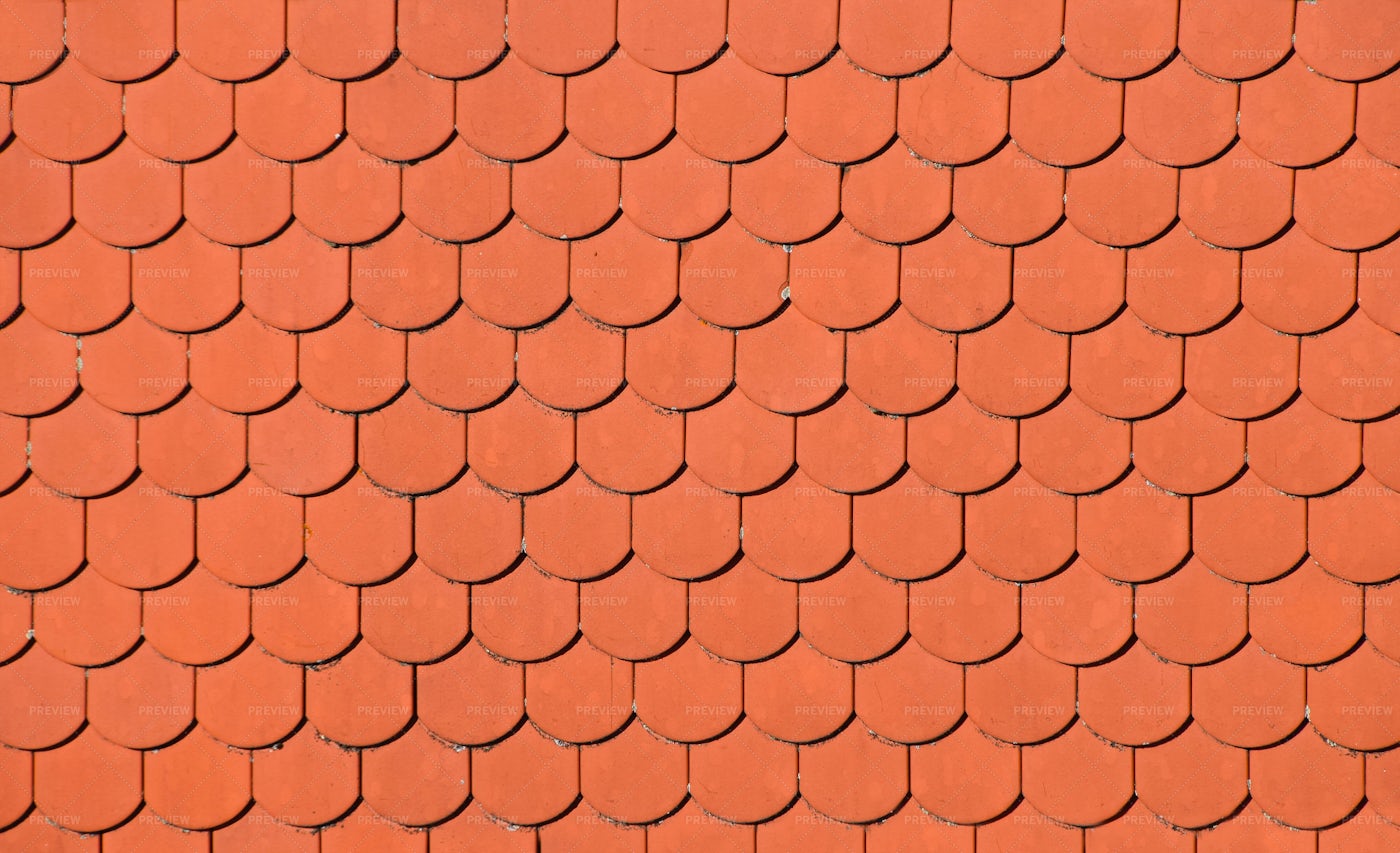 Brown Ceramic Roof Tiles: Stock Photos