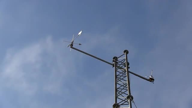 Weather Tower Vane And Recorder : Stock Video