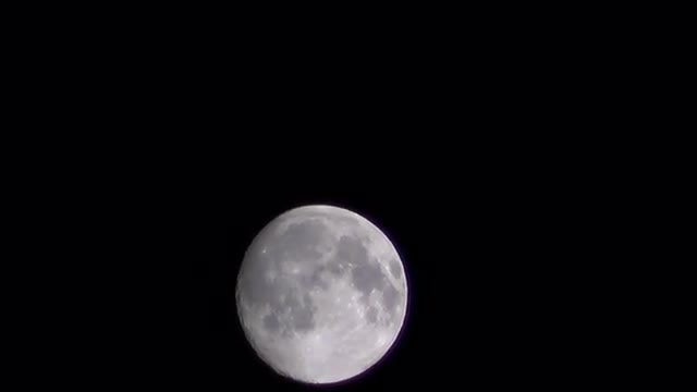 Scary Full Moon On Path: Stock Video