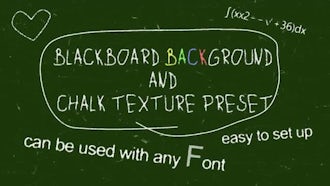 Chalk Board Preset: After Effects Presets