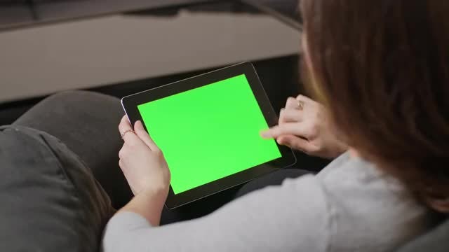 Reading Something On Tablet PC: Stock Video