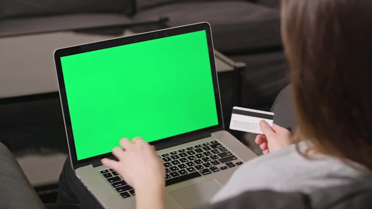 Shopping On Laptop Computer: Stock Video