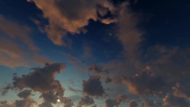 Clouds In Sunset: Stock Motion Graphics