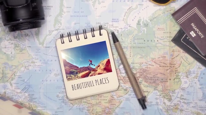 Beautiful Travel Slideshow Freebies template preview