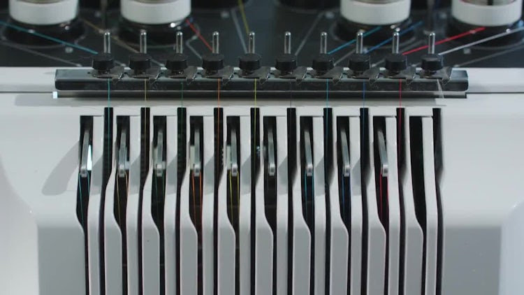Embroidery Machine Work: Stock Video