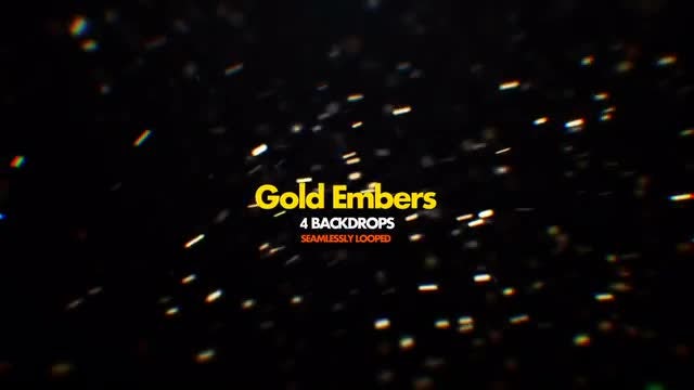 Gold Embers Pack 01: Stock Motion Graphics