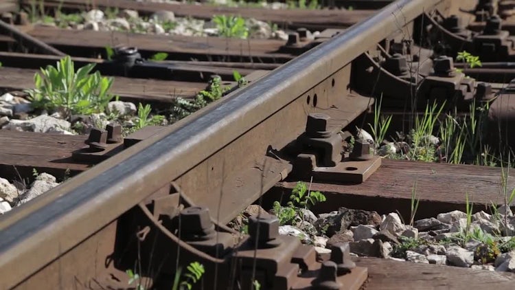 Rail At Train Station: Stock Video