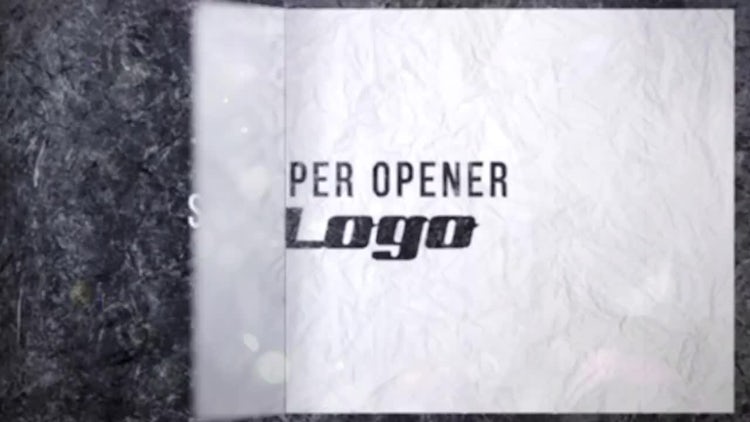 Paper Opener 4K: After Effects Templates