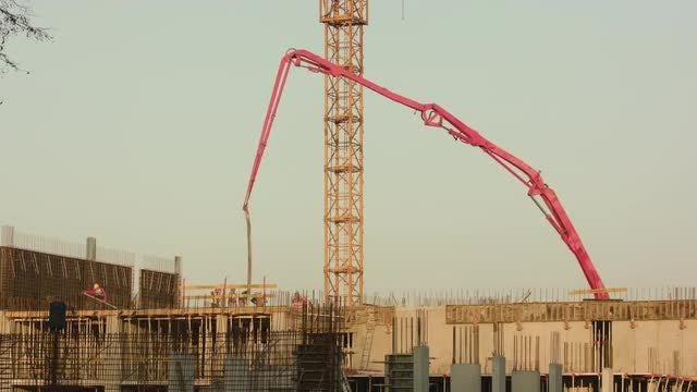 Constuction Builders At Work: Stock Video