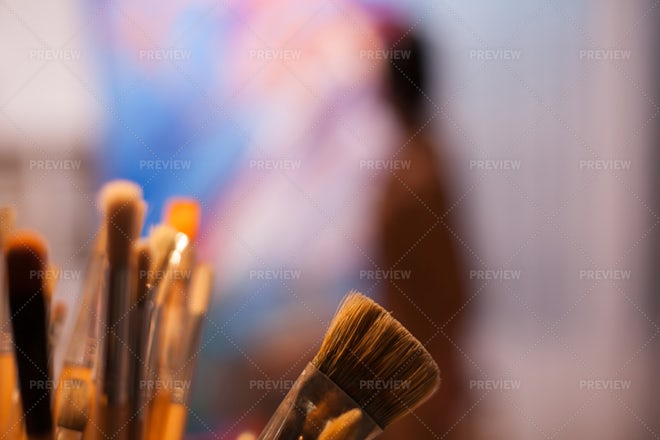 Brushes And Painting Equipment - Stock Photos