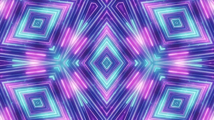Neon Diamonds VJ background: Stock Motion Graphics