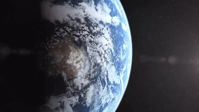 Realistic Planet Earth Reveal: Stock Motion Graphics
