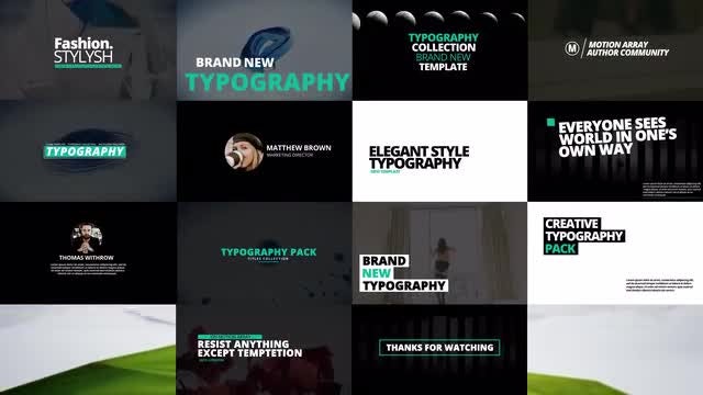 Typography Pack: Premiere Pro Templates