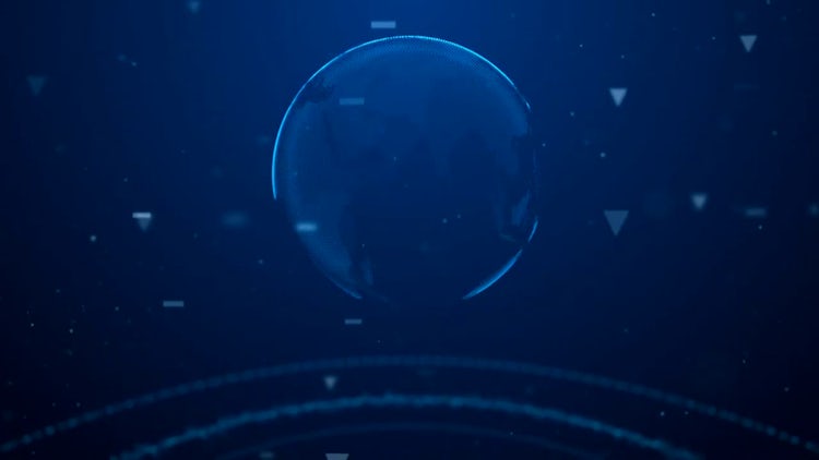 Digital Earth Background: Stock Motion Graphics