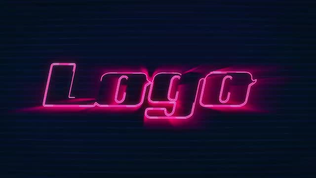 Dubstep Neon Logo: After Effects Templates