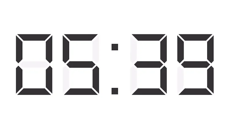 Digital Clock Timer 24 Hours - Stock Motion Graphics | Motion Array