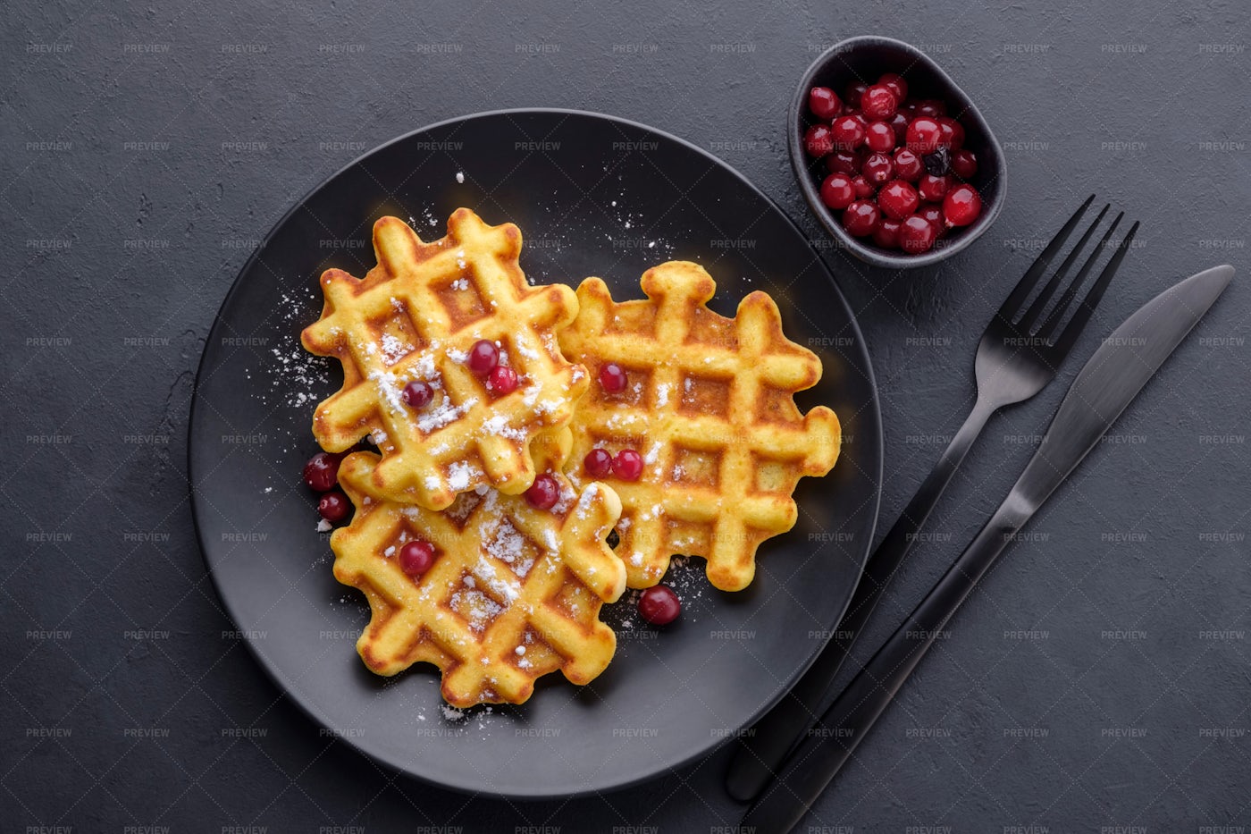 Belgian Waffles: Stock Photos