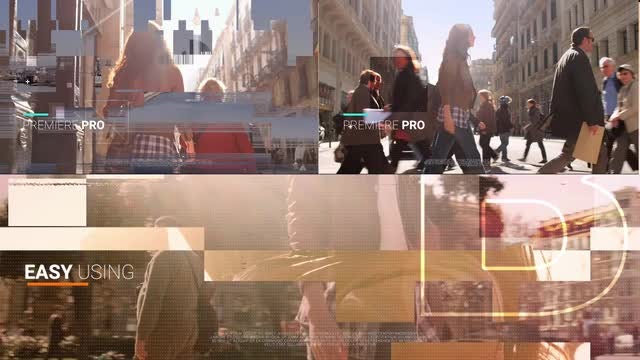 Modern Glitch Opener: Premiere Pro Templates