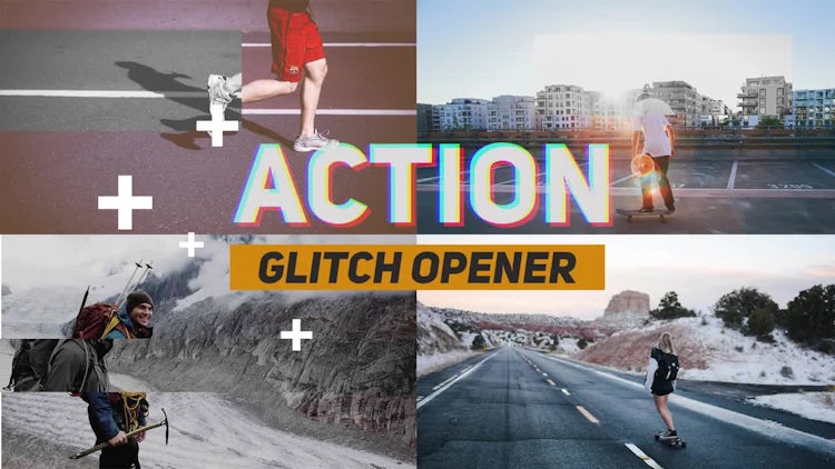 Action Glitch Opener: Premiere Pro Templates