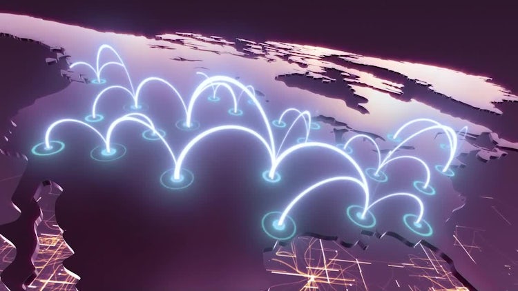 United States Business Network Pack: Stock Motion Graphics