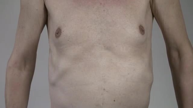 Mature Man's body: Stock Video
