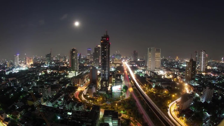 Time-lapse of Bangkok, Thailand: Stock Video