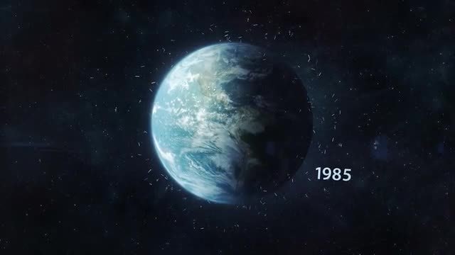 Space Debris In Earth Orbit: Stock Motion Graphics