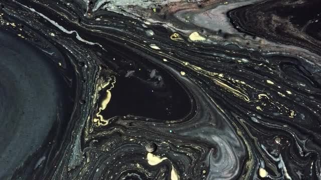 Oil Ink In Slow Motion : Stock Video