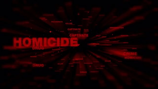 Crimes In Red Text - Stock Motion Graphics | Motion Array