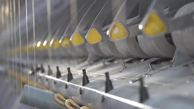 Weaving Factory 07: Stock Video