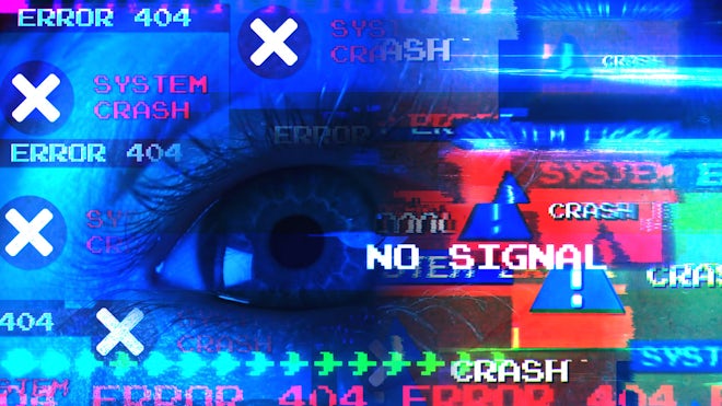 10 Digital Glitch Transitions Freebies template preview