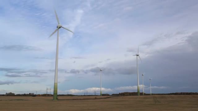 Wind Turbines Time Lapse: Stock Video