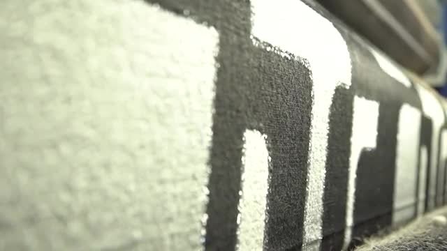Carpet On Rollers: Stock Video