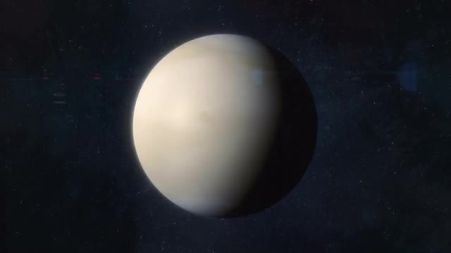 Approaching The Planet Venus: Stock Motion Graphics