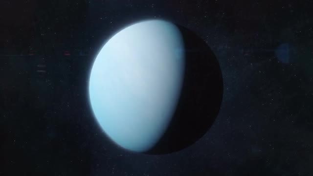 Approaching The Planet Neptune: Stock Motion Graphics