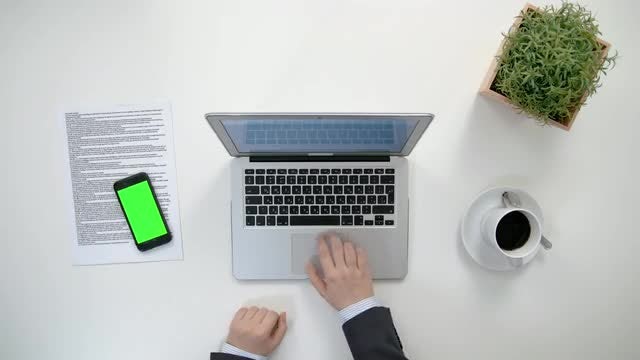 Man Working At A Desk: Stock Video