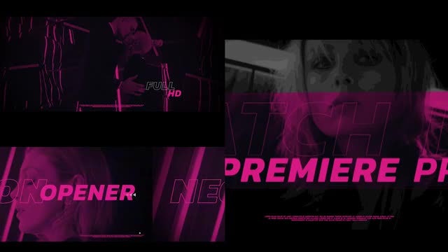 Neon Opener: Premiere Pro Templates