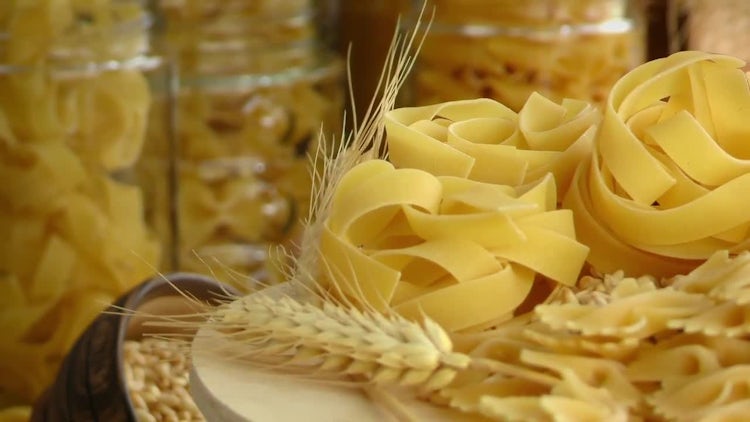 Ingredients For Macaroni Pasta : Stock Video