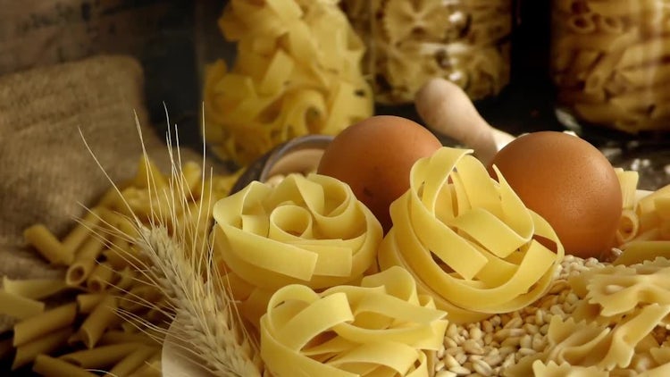 Essential Macaroni Pasta Ingredients : Stock Video