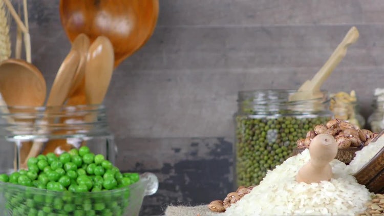 Delicious Mix Of Legumes: Stock Video