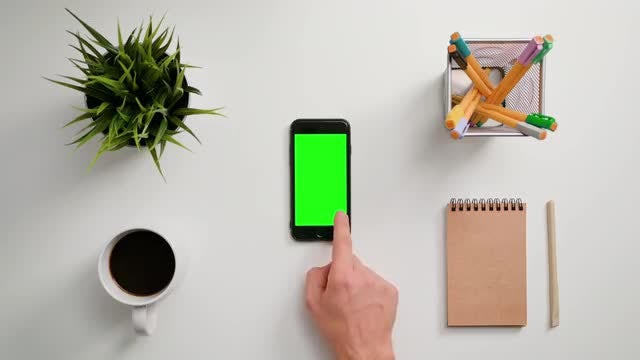 Finger Scrolling On A Smartphone: Stock Video
