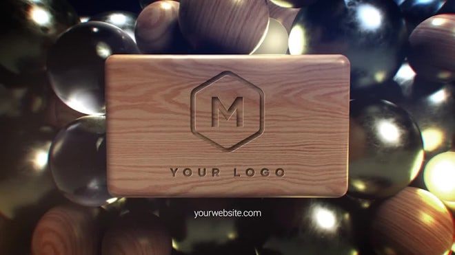 Falling Spheres Logo Freebies template preview