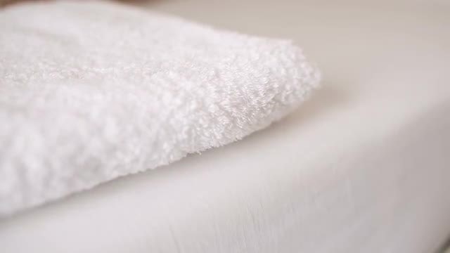 Preparing A Hotel Room: Stock Video